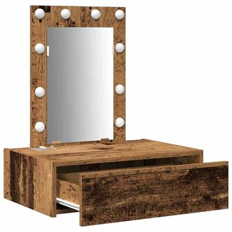 Kaptafel met lade Bruin 60 x 40 x 70 cm Bewerkt hout 4