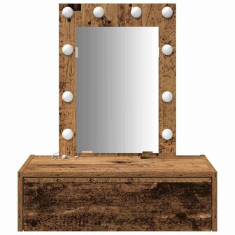 Kaptafel met lade Bruin 60 x 40 x 70 cm Bewerkt hout 5