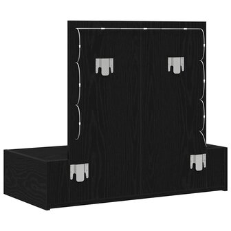 Kaptafel met lade Zwart 83 x 40 x 70 cm Bewerkt hout 7