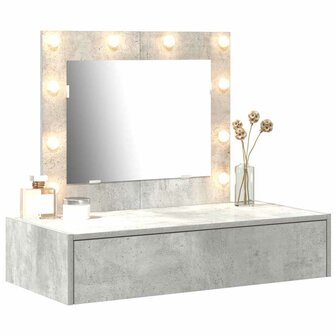 Kaptafel met lade Grijs 83 x 40 x 70 cm Bewerkt hout 3