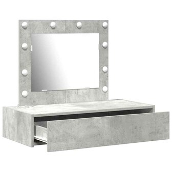 Kaptafel met lade Grijs 83 x 40 x 70 cm Bewerkt hout 4
