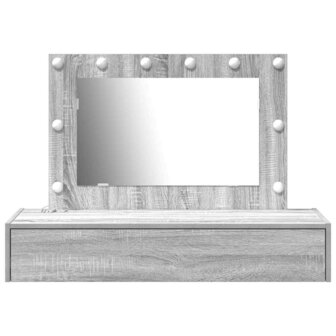 Kaptafel met lade Grijs 100 x 40 x 70 cm Bewerkt hout 5