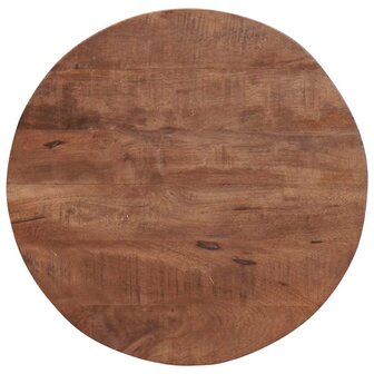 Salontafelset2 pcs Donkerbruin Massief mangohout en staal 7