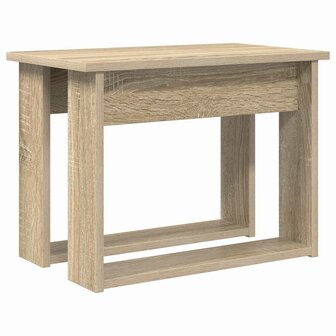 Salontafelset2 pcs Sonoma Eiken Bewerkt hout 7
