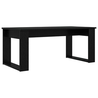 Salontafelset2 pcs Zwart Eiken Bewerkt hout 6