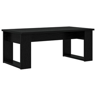 Salontafelset2 pcs Zwart Eiken Bewerkt hout 7