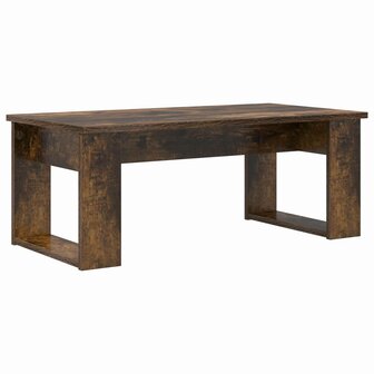 Salontafelset2 pcs Gerookt eiken Bewerkt hout 7