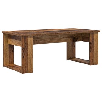 Salontafelset2 pcs Oudhout Bewerkt hout 7