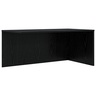 Salontafelset2 pcs Zwart Eiken Bewerkt hout 6