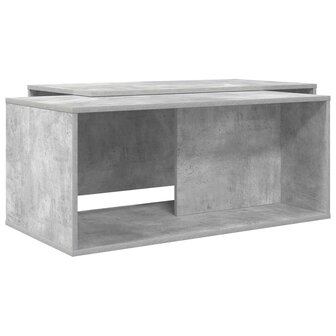 Salontafelset2 pcs Beton Grijs Bewerkt hout 2