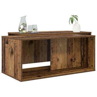 Salontafelset2 pcs Oudhout Bewerkt hout 3