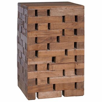 Kruk Naturel 29 x 29 x 48 cm Massief gerecycled hout 2