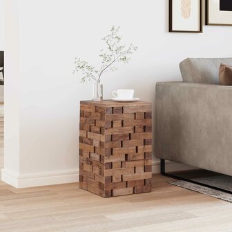 Kruk Naturel 29 x 29 x 48 cm Massief gerecycled hout 3