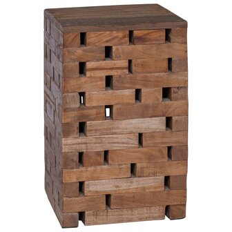 Kruk Naturel 29 x 29 x 48 cm Massief gerecycled hout 6