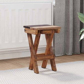 Kruk Naturel 30 x 30 x 48 cm Massief gerecycled hout 1