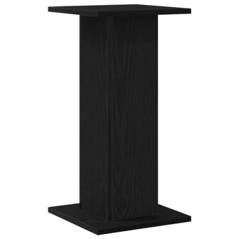 Luidsprekerstandaards 2 pcs Zwart Eiken 30 x 30 x 60 cm 5