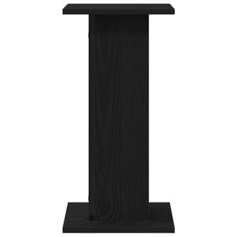 Luidsprekerstandaards 2 pcs Zwart Eiken 30 x 30 x 60 cm 7