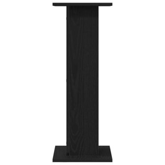 Luidsprekerstandaards 2 pcs Zwart Eiken 30 x 30 x 80 cm 7