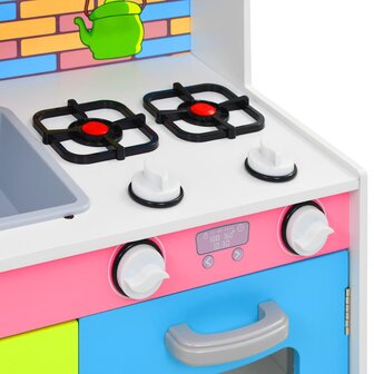 Kinderspeelkeuken 80x30x85 cm MDF meerkleurig 7