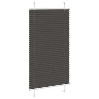 Pliss&eacute; rolgordijn 70x100 cm stofbreedte 69,4 cm polyester zwart 3