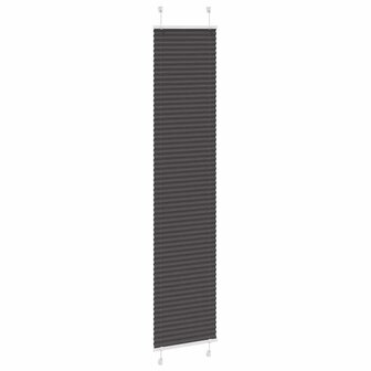 Pliss&eacute; rolgordijn 40x200 cm stofbreedte 39,4 cm polyester zwart 3