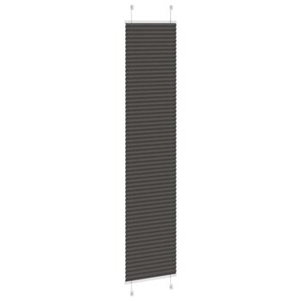 Pliss&eacute; rolgordijn 40x200 cm stofbreedte 39,4 cm polyester zwart 4
