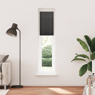 Pliss&eacute; rolgordijn 50x200 cm stofbreedte 49,4 cm polyester zwart 2