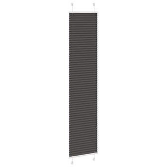 Pliss&eacute; rolgordijn 50x200 cm stofbreedte 49,4 cm polyester zwart 3