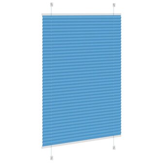 Pliss&eacute; rolgordijn 85x100 cm stofbreedte 85 cm polyester blauw 4