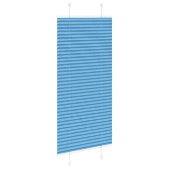 Pliss&eacute; rolgordijn 55x150 cm stofbreedte 55 cm polyester blauw 4