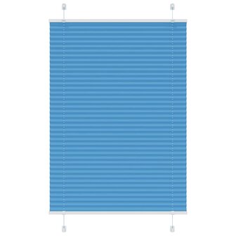 Pliss&eacute; rolgordijn 95x150 cm stofbreedte 95 cm polyester blauw 1