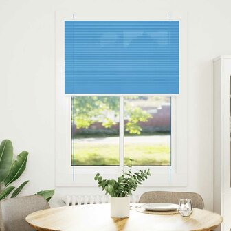 Pliss&eacute; rolgordijn 95x150 cm stofbreedte 95 cm polyester blauw 2
