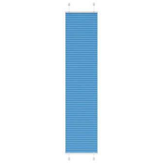 Pliss&eacute; rolgordijn 50x200 cm stofbreedte 49,4 cm polyester blauw 1