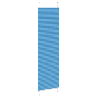 Pliss&eacute; rolgordijn 60x200 cm stofbreedte 59,4 cm polyester blauw 4