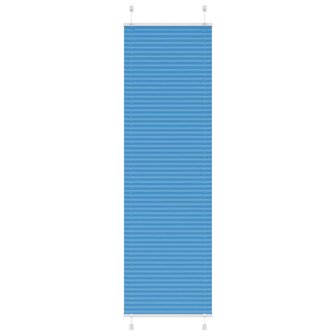 Pliss&eacute; rolgordijn 65x200 cm stofbreedte 65 cm polyester blauw 1