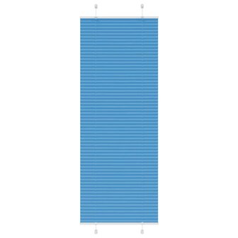 Pliss&eacute; rolgordijn 70x200 cm stofbreedte 69,4 cm polyester blauw 1