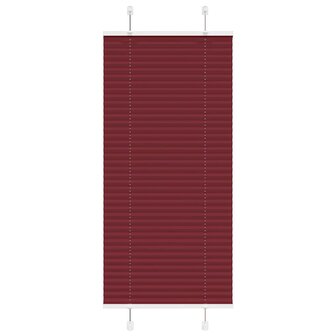 Pliss&eacute; rolgordijn 55x100 cm stofbreedte 55 cm bordeauxrood 1