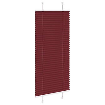 Pliss&eacute; rolgordijn 55x100 cm stofbreedte 55 cm bordeauxrood 3