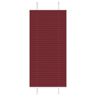Pliss&eacute; rolgordijn 55x150 cm stofbreedte 55 cm bordeauxrood 1