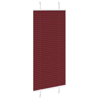 Pliss&eacute; rolgordijn 55x150 cm stofbreedte 55 cm bordeauxrood 3