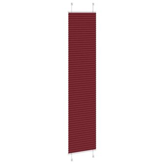 Pliss&eacute; rolgordijn 45x200 cm stofbreedte 45 cm bordeauxrood 4