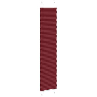 Pliss&eacute; rolgordijn 50x200 cm stofbreedte 49,4 cm bordeauxrood 3