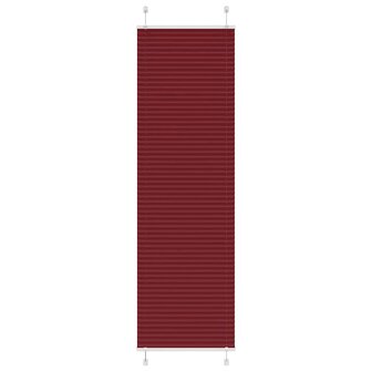 Pliss&eacute; rolgordijn 55x200 cm stofbreedte 55 cm bordeauxrood 1