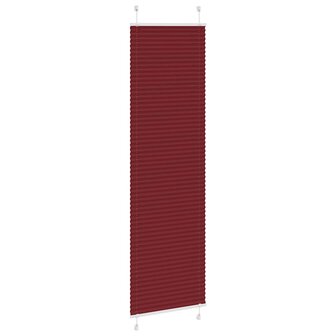 Pliss&eacute; rolgordijn 55x200 cm stofbreedte 55 cm bordeauxrood 3