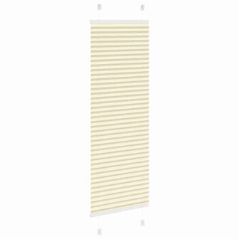 Pliss&eacute; rolgordijn 45x150 cm stofbreedte 45 cm polyester cr&egrave;me 4