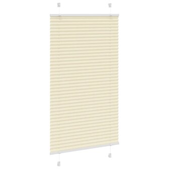 Pliss&eacute; rolgordijn 80x150 cm stofbreedte 79,4 cm polyester cr&egrave;me 3