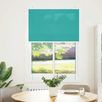 Pliss&eacute; rolgordijn 95x100 cm stofbreedte 95 cm petrol groen 2