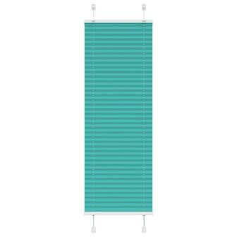 Pliss&eacute; rolgordijn 45x150 cm stofbreedte 45 cm petrol groen 1