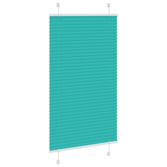 Pliss&eacute; rolgordijn 80x150 cm stofbreedte 79,4 cm petrol groen 3