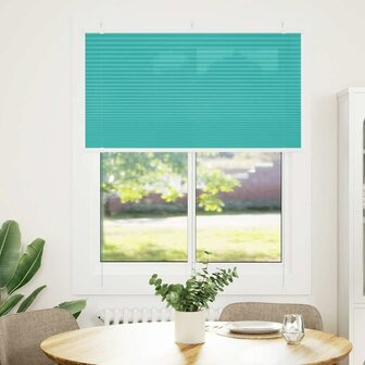 Pliss&eacute; rolgordijn 105x150cm stofbreedte 105cm petrol groen 2